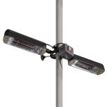 Dellonda Folding Parasol/Gazebo/Patio Outdoor Infrared Heater
