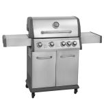 Dellonda 4+1 Burner Deluxe Gas BBQ Grill with Piezo Ignition & Thermometer - Stainless Steel