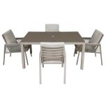 Dellonda Fusion Outdoor Dining Set 5pc