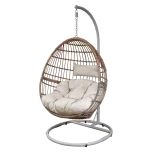 Dellonda Single Swinging Egg Chair with Cushion