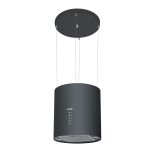 Baridi Round Island Cooker Hood 35cm - Black