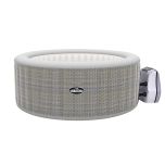 Dellonda 2-4 Person Inflatable Hot Tub/Spa with Smart Pump - Rattan Effect