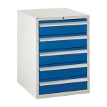 600 Euroslide Cabinet - 5x 150mm Drawers