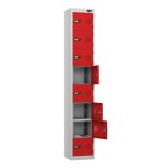 Pure Tablet Charging Lockers - 8 Door 8 Compartment - Flame Red
