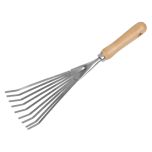 Premier Leaf Hand Rake with Ash Handle & Stainless Steel Tines