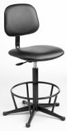 Industrial Chair with fixed steel footring