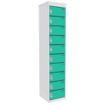 Dual USB Laptop / Tablet Charging Lockers - Lagoon Blue