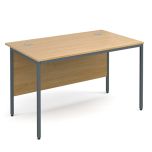 Contract 25 H Frame Straight Desk - Oak - W1200mm