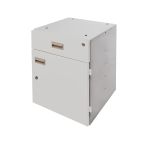 Storage Drawer and Cupboard for Mailroom Bench