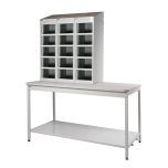 Mailroom Bench with Lockers without Doors