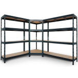 TUFF Garage Shelving - Combination of W1200 & W1500 with Corner Shelving Unit
