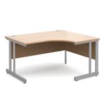 Momento Ergonomic Office Desks - Right - Beech