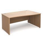 Maestro 25 Panel End Wave Desk - Right - Beech