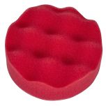 Hook-and-Loop Buffing & Polishing Foam Head 80 x 25mm - Red/Ultra-Soft