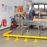Raised Collision Bars in use