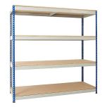 Shortspan rivet shelving with 600kg UDL.