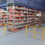 Single Rail Round Tube Impact Barrier Rail System