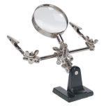 Mini Robot Soldering Stand with Magnifier
