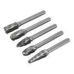 Tungsten Carbide Rotary Burr Set 5pc - Ripper/Coarse