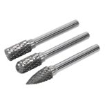 Tungsten Carbide Rotary Burr Set 3pc