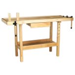 Woodworking bench with drawer
