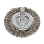 50mm Crimped Flat Wire Brush with 6mm Shaft