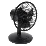 3-Speed Oscillating USB Desk Fan 6"