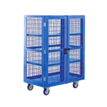 Boxwell Mobile Storage Cages with Doors - H1355mm
