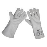 Worksafe Heavy-Duty Leather Lined Welding Gauntlets