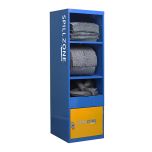 SpillZone Absorbent Station 2 - with Lockable Cupboard - Half Door - Cam Lock