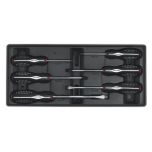 Premier Screwdriver Set with Tool Tray 6pc