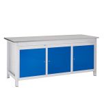 TUFF Heavy Duty Storage Workbench - 3 Cupboards - 18mm Worktop