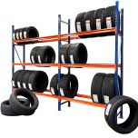 Longspan Tyre Shelving H3000mm - Including 4 Levels
