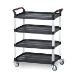 Utility Tray Trolleys - 4 Shelf