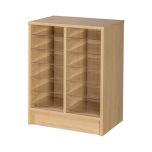 12 Space Double Column - Beech