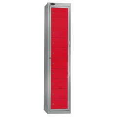 Probe 10 Door Garment Lockers - Red