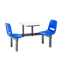 2 Seater KD Canteen Units - Blue Seats