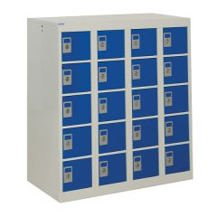 Personal Effects Locker - 20 Compartments - Blue - 900 x 940mm