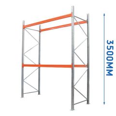 3.5mtr High 2 Level Pallet Racking - 900mm Deep