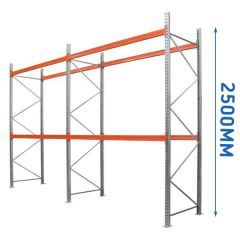 2.5mtr High 2 Level Pallet Racking - 1100mm Deep