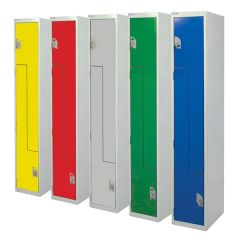 Steel Z-Door Lockers - Yellow, Red, Light Grey, Green, Blue