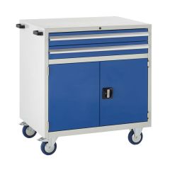 900 Euroslide Mobile Cabinets - 2 Drawer and Double Cupboard.