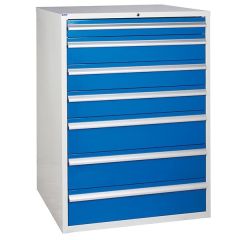 900 XL Euroslide 7 Drawer Cabinet - Blue