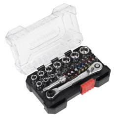 Premier Socket & Colour-Coded Bit Set 1/4"Sq Drive 31pc