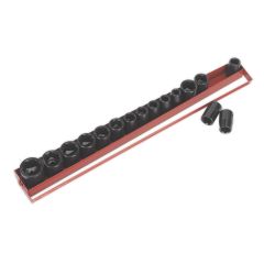 Premier Metric/Imperial Impact Socket Set 1/2"Sq Drive 16pc