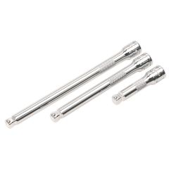 Premier Wobble/Rigid Extension Bar Set 3/8"Sq Drive 3pc