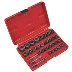 Slim Design Bolt & Nut Extractor Set 32pc