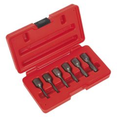 Screw Extractor Set 3/8"Sq Drive 6pc