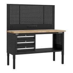 Superline PRO® Modular Workbench with 3 Drawers Wooden Worktop 1525mm