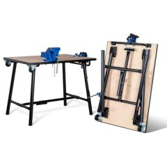 TUFF Bench BH10-HWVF - with vices, handle and wheels